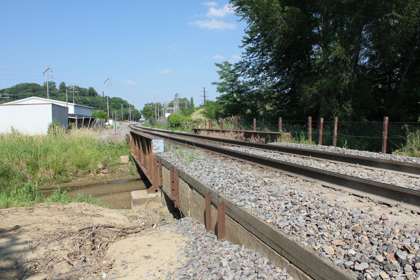 Looking north